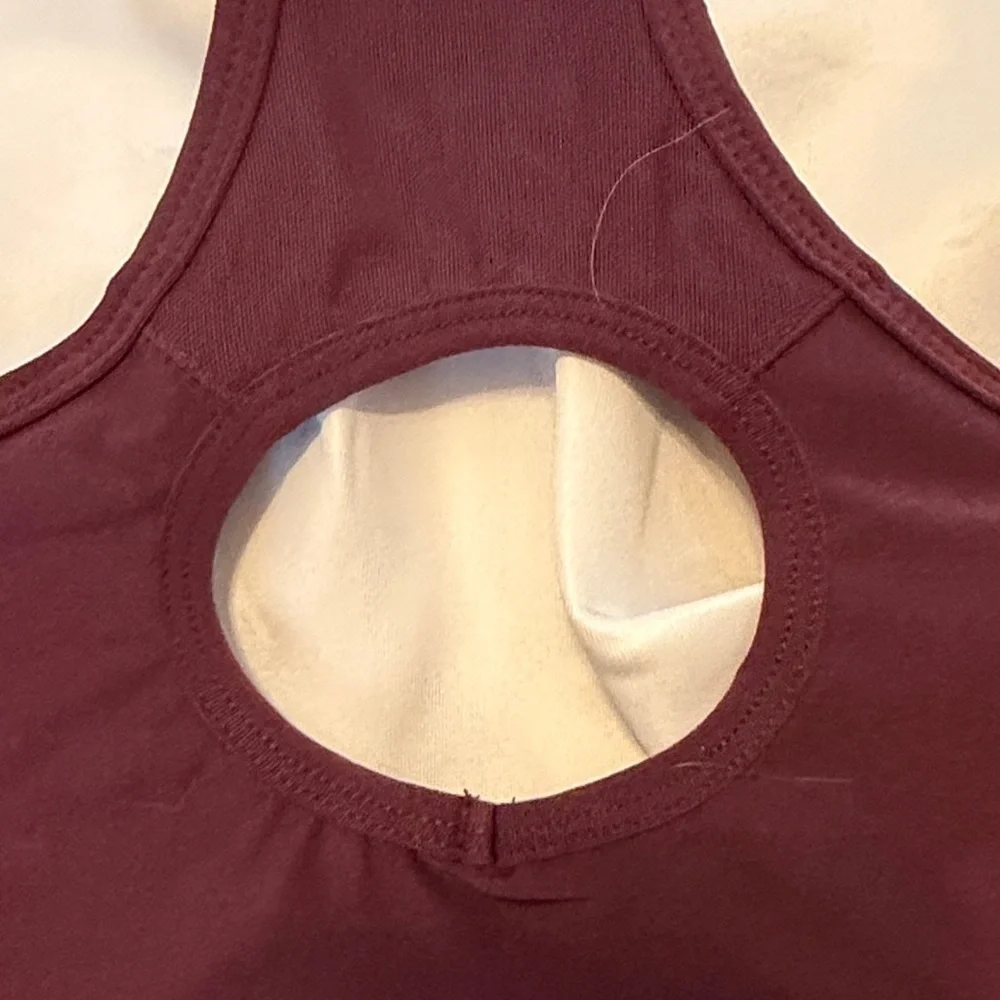 Avia Women's Maroon lined XXXL Sports Bra